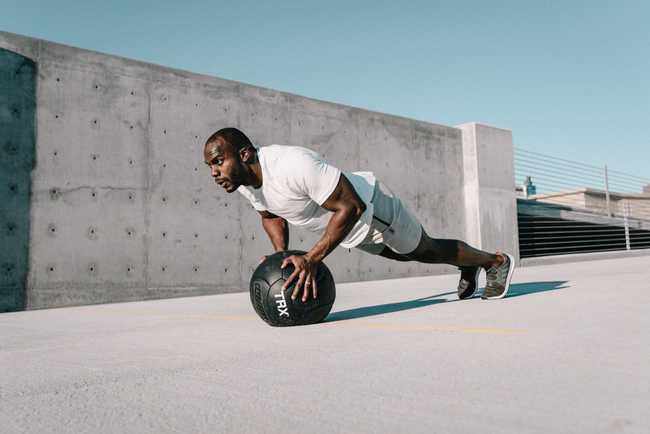 Man On Medicine Ball